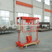 Hot quality !! double mast aluminum Telescopic Portable lifter